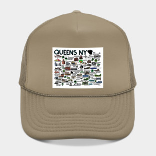 Queens NY Map Hat
