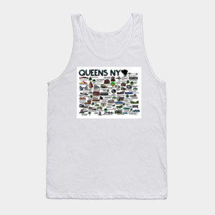 Queens NY Map Tank Top