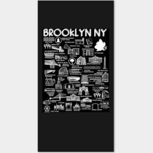 Brooklyn NY Map Posters and Art