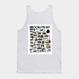 Brooklyn NY Map Tank Top