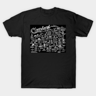Cleveland Ohio Map T-Shirt