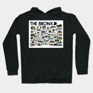 The Bronx Map Art Hoodie
