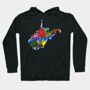 West Virginia State Symbols Hoodie