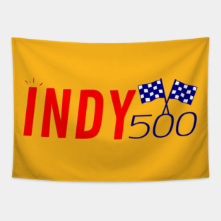 Indy 500 graphic design Tapestry