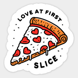 Love at First Slice Sticker