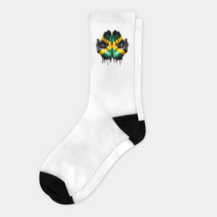 Jamaica Flag Hands Socks