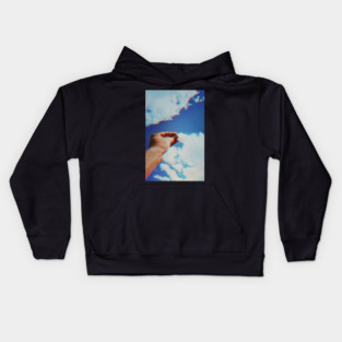 Grabbing Clouds Kids Hoodie