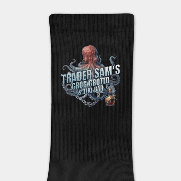 Trader Sam's Grog Grotto and Tiki Bar with Octopus and Bottle of Booze by Joaddo