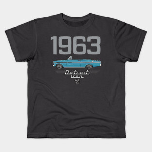 1963 Blue convertible Kids T-Shirt