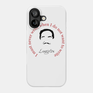 Langston Hughes Book Quote Phone Case