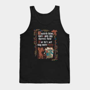 No More F*cks Medieval Style - funny retro vintage English history Tank Top