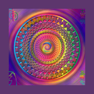 Sun Mandala (Healing Arts-Reiki Symbols) T-Shirt