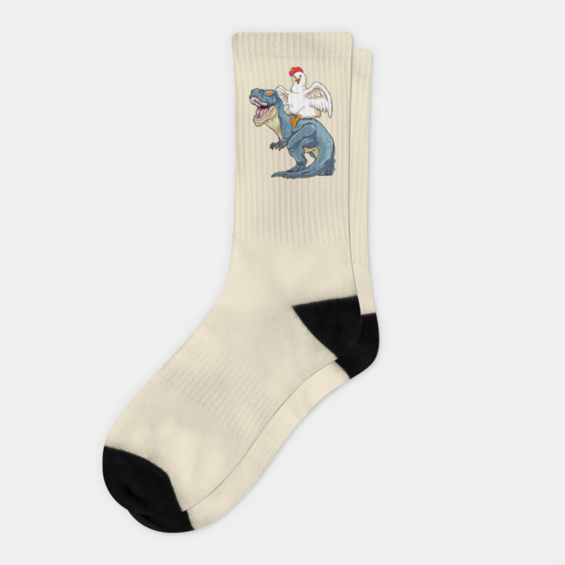 Chicken Rex Rodeo Socks by GoshWow®