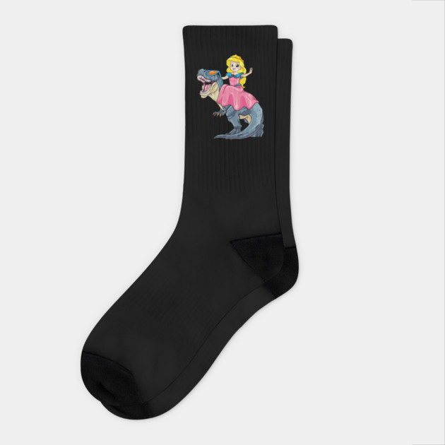 Prehistoric Princess Adventure Socks by GoshWow®