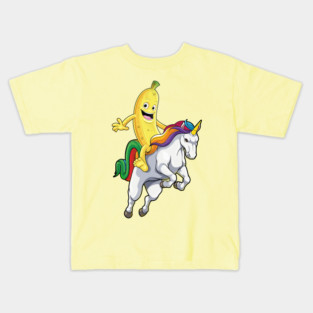 Banana Unicorn Joyride Kids T-Shirt