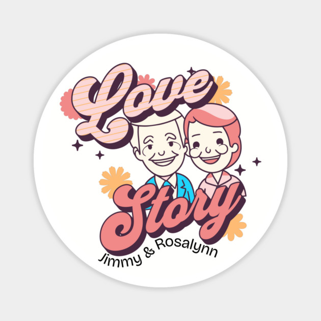 Jimmy Carter & Rosalynn Carter Love Story Magnet by Yesteeyear