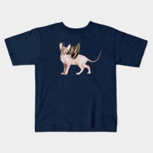 Sphynx Moth Flitter Kitty Kids T-Shirt
