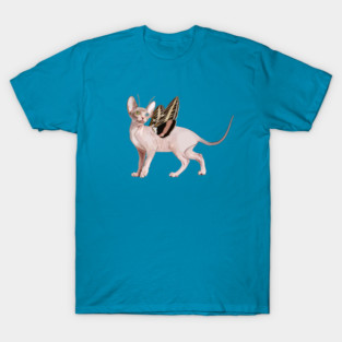 Sphynx Moth Flitter Kitty T-Shirt