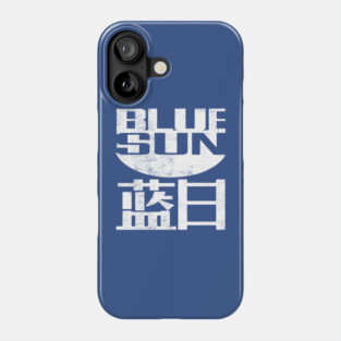 Blue Sun Logo (White) Phone Case