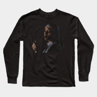 Smoking nun Long Sleeve T-Shirt