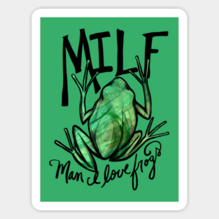 Man I love frogs Magnet