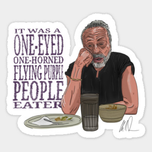 NOPE: Flying Purple People Eater Sticker