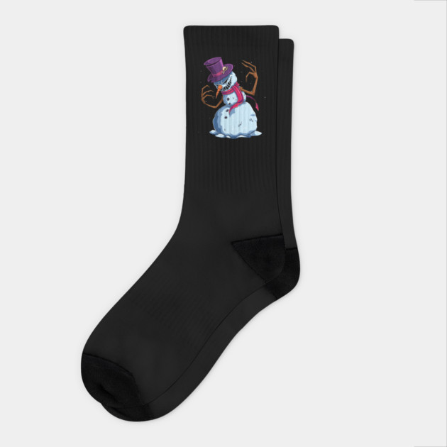Spooky Snowman Socks by GoshWow®