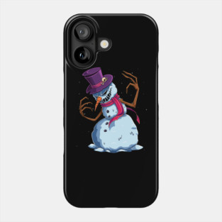 Spooky Snowman Phone Case