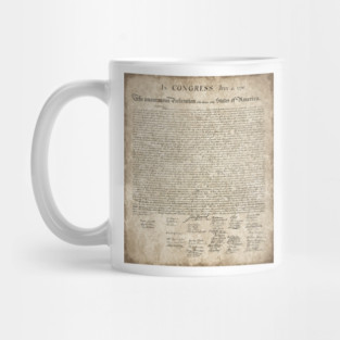 Vintage Style Declaration of Independence Mug