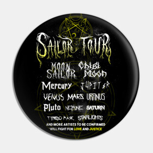 Sailor Moon Metal Tour - Rock Music Festival Pin