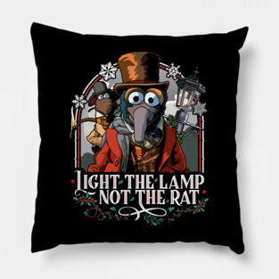 Muppet Christmas Carol - Light the Lamp Not the Rat Pillow