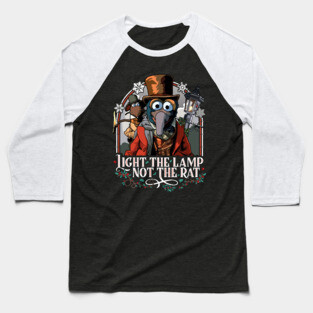 Muppet Christmas Carol - Light the Lamp Not the Rat Baseball T-Shirt