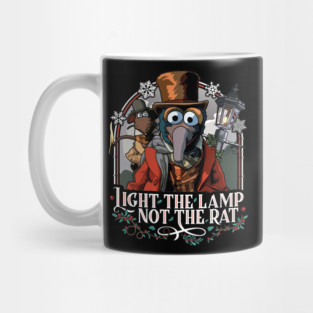 Muppet Christmas Carol - Light the Lamp Not the Rat Mug