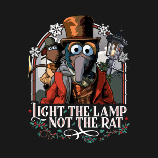 Muppet Christmas Carol - Light the Lamp Not the Rat Kids T-Shirt