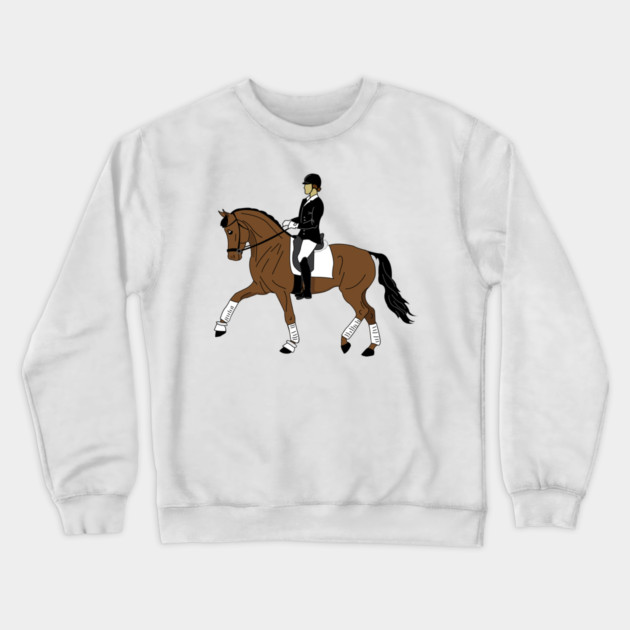 Dressage Rider Crewneck Sweatshirt by DickinsonDesign