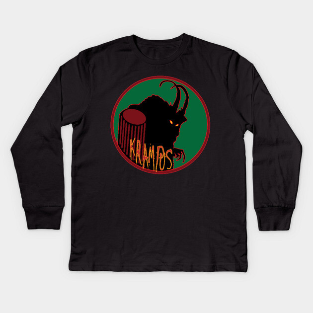 Krampus Kids Long Sleeve T-Shirt by DickinsonDesign