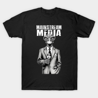 Mainstream Media Reptilian Lizard Propaganda T-Shirt