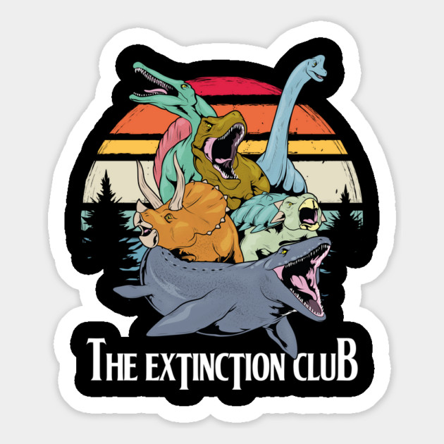 The Extinction Club: Vintage Dino Assembly Magnet by GoshWow®