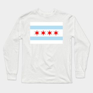 Chicago Flag Long Sleeve T-Shirt