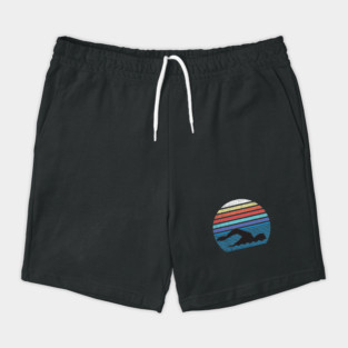 Funny Vintage Retro Swim Swimmer Swimming 80s Shorts