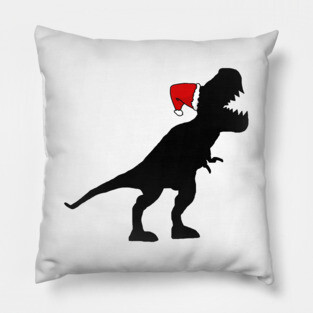 Christmas TRex Pillow