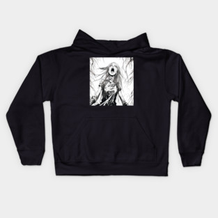 Manga Anime Demon Girl Beauty Horror Kids Hoodie