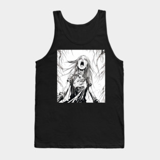 Manga Anime Demon Girl Beauty Horror Tank Top