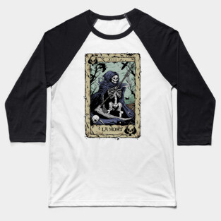 Death Card Baseball T-Shirt