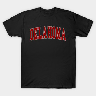 Oklahoma - college university font letters text word football basketball baseball softball volleyball hockey love fan player christmas birthday gift for men women kids mothers fathers day dad mom vintage retro T-Shirt