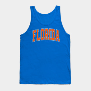 Florida - college university font letters text word basketball baseball softball volleyball hockey football lover fan player christmas birthday gift for men women kids mothers fathers day dad mom vintage retro Tank Top