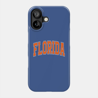 Florida - college university font letters text word basketball baseball softball volleyball hockey football lover fan player christmas birthday gift for men women kids mothers fathers day dad mom vintage retro Phone Case