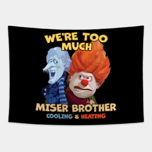Miser Brothers Heating and Cooling - Vintage Christmas Tapestry