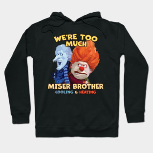 Miser Brothers Heating and Cooling - Vintage Christmas Hoodie