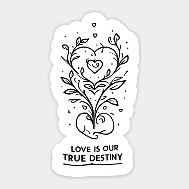 Love is our True Destiny Sticker by Frank Ring
